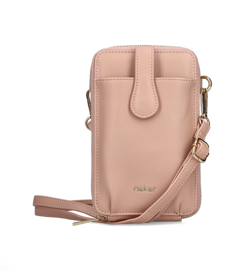 Rieker Ladies Cross Body Phone Hanger Bag H1520-31 Pink