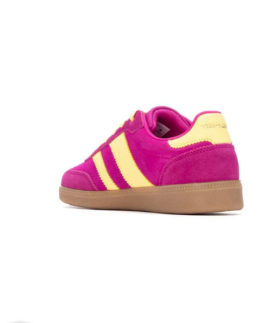 Teddy Smith Ladies Trainners 120235 In Pink/Yellow