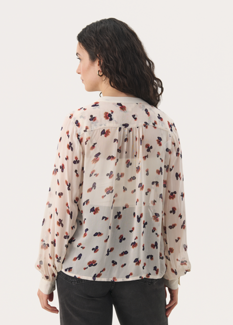 Part Two Ladies  Shirt PriscaPW in Multi Mini Blurred Flower, Prisca