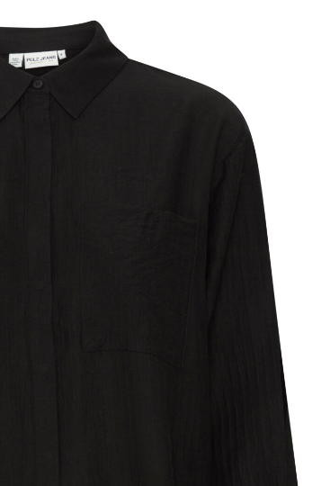 Pulz Ladies PZAmaya Shirt in Black Beauty, Amaya