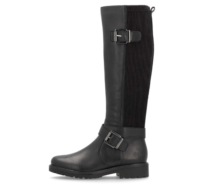 Remonte Ladies Knee High Boots R6593-00 in Black