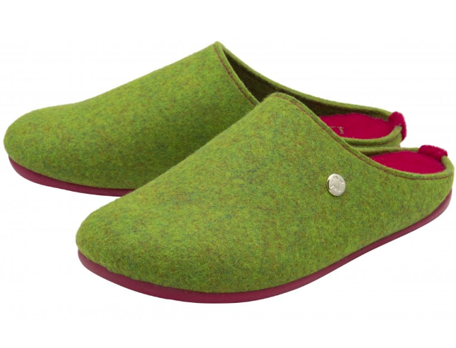 Lotus Ladies Slipper Rocio ULH133 in Lime Mules