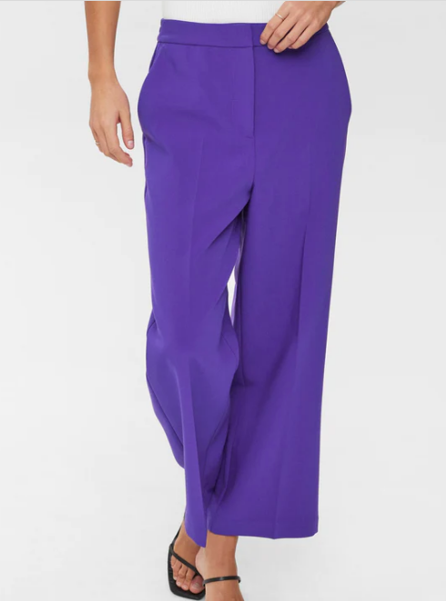 Numph Ladies NURonja Pants in Tillandsia Purple, Ronja Trousers