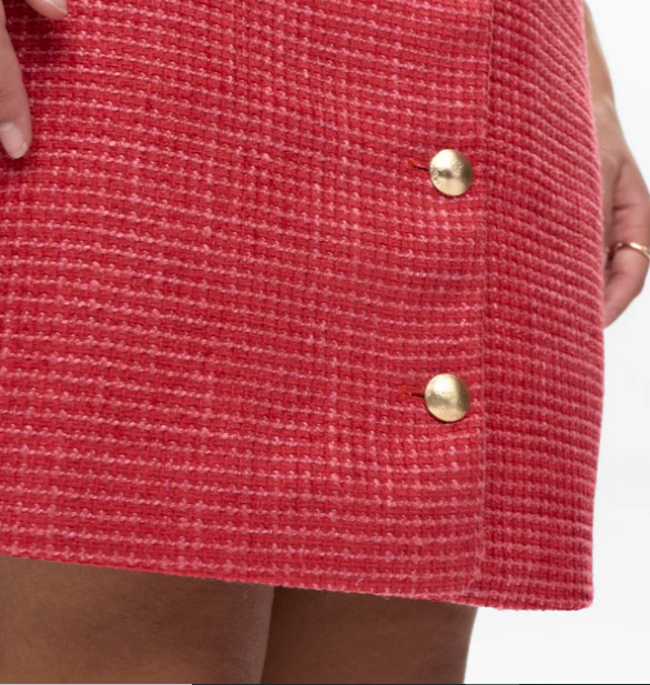 Numph Ladies NUSaffron Skirt in Adenraline Rush, Saffron
