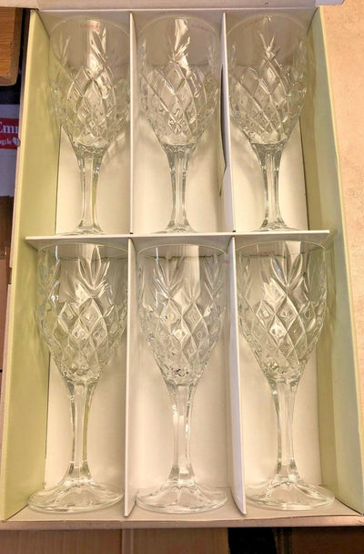 Galway Crystal Renmore Goblet Set of 6