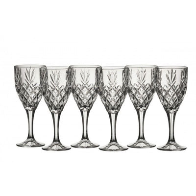 Galway Crystal Renmore Goblet Set of 6