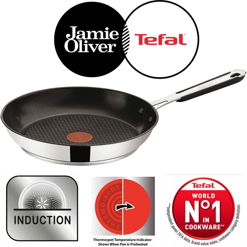 Tefal Jamie Oliver Stainless Steel Everyday 28cm Frypan