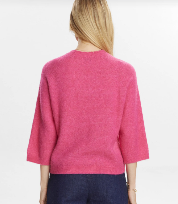 Numph Ladies Pullover NURiette Selma in Fandango Pink, Riette Jumper