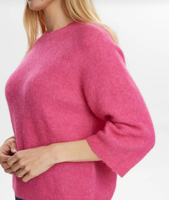 Numph Ladies Pullover NURiette Selma in Fandango Pink, Riette Jumper