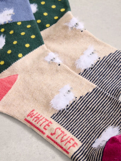 Fluffy Sheep Ankle Sock women's