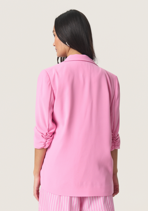 Soaked in Luxury Ladies Blazer SLShirley in Rosebloom, Shirley Ruched Sleeves