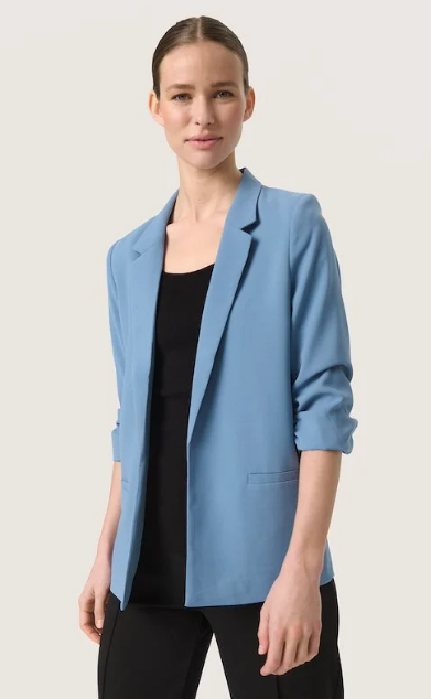 Soaked IN Luxury SLShirley Blazer Coronet Blue, Shirley