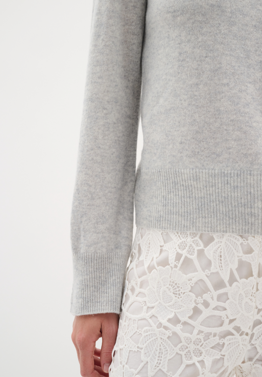 In Wear Ladies Pullover SiljeIW in Light Grey Melange, Silje