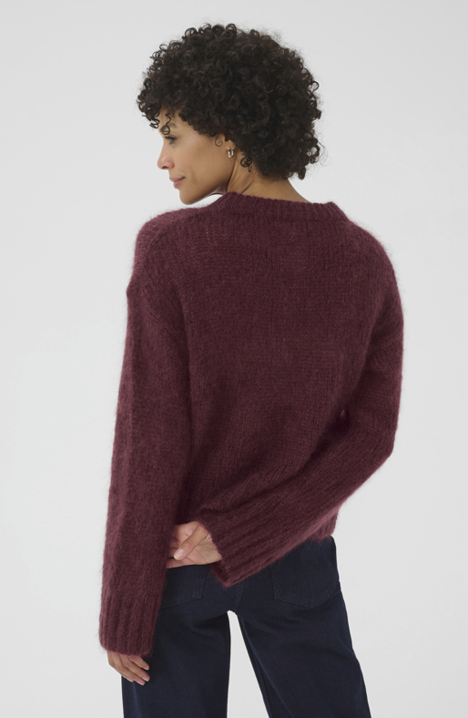 Part Two Ladies Pullover SillePW in Tawny Port, Sille Jumper