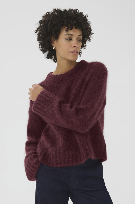 Part Two Ladies Pullover SillePW in Tawny Port, Sille Jumper