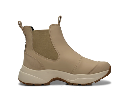 Woden Ladies Siri Waterproof Ankle Boots in Coffee Cream WL957