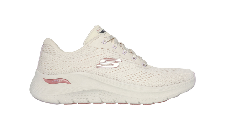 Skechers Women’s Arch Fit Trainers Big League in Natural/Multi 150051/NTMT