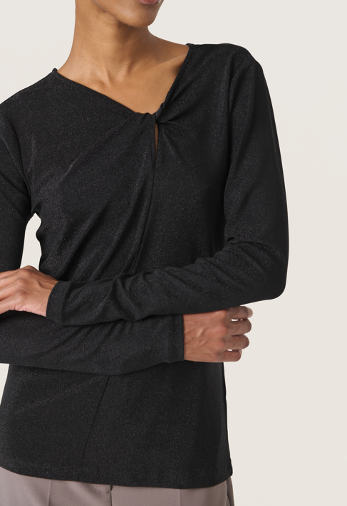 Soaked In Luxury Ladies Knot Tee SLSkylara in Black, Skylara