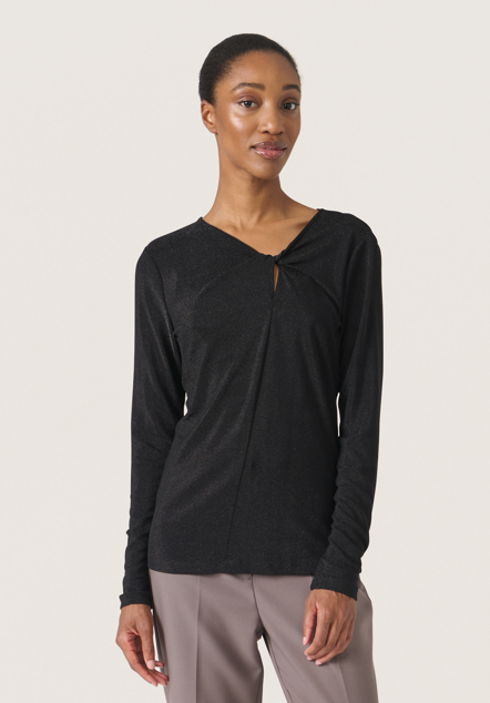 Soaked In Luxury Ladies Knot Tee SLSkylara in Black, Skylara