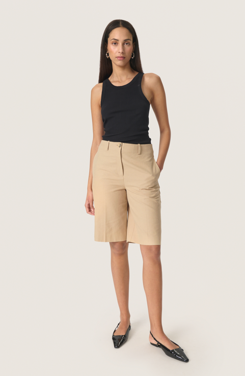 Soaked In Luxury Ladies SLcarry Shorts In Travertine