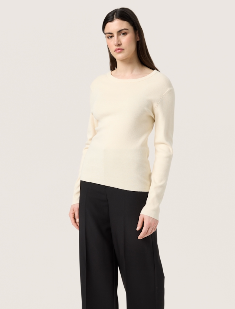 Soaked In luxury Ladies SlSpina Pullover In Whisper White