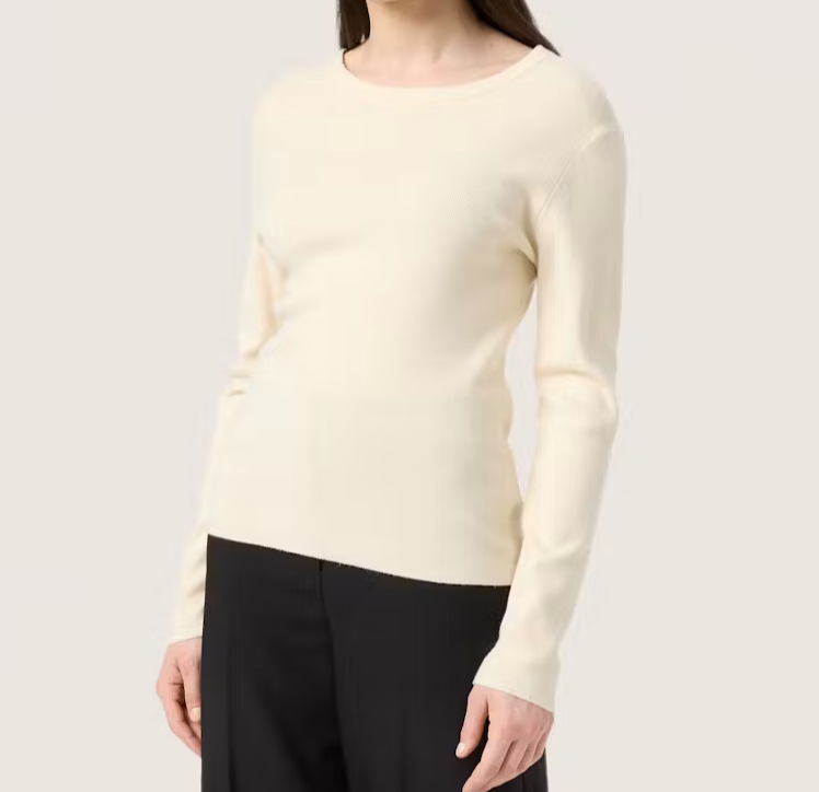 Soaked In luxury Ladies SlSpina Pullover In Whisper White