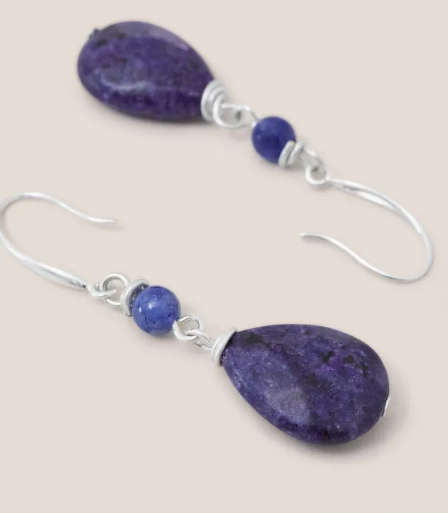 White 2025 stuff earrings