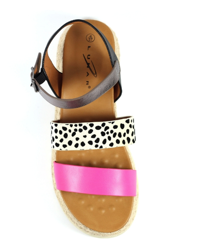 Lunar Ladies Sandals Summer Fuchsia JLH493