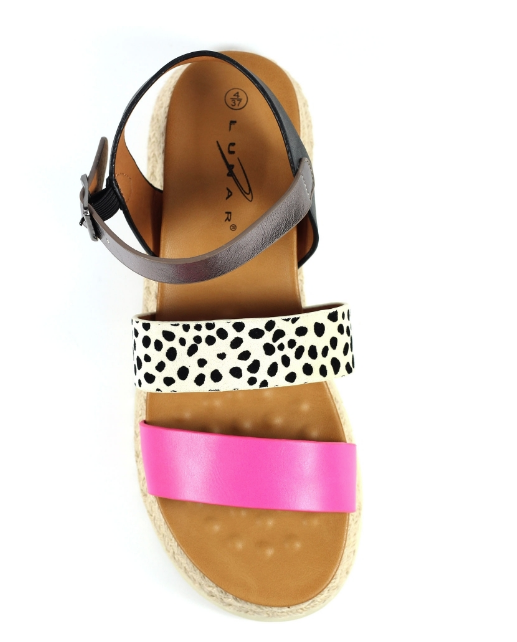 Lunar Ladies Sandals Summer Fuchsia JLH493