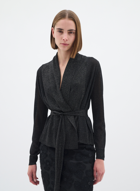 In Wear Ladies Wrap Cardigan ThaniIW in black, Thani Glitter