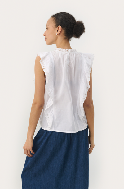 Part two Ladies TheanaPW Top In Bright White, Theana