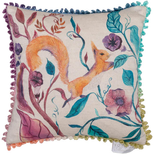 Voyage Maison Timmy Squirrel Printed Cushion Linen