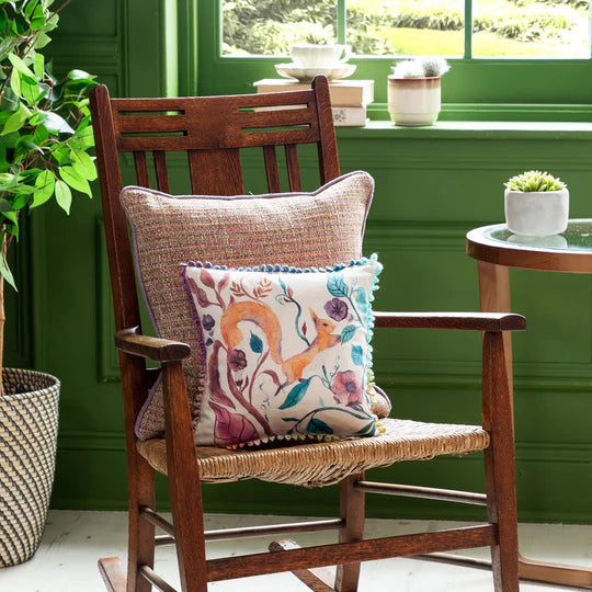 Voyage Maison Timmy Squirrel Printed Cushion Linen