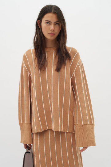 In Wear Women’s PaitelIW Pullover in Toffee, Paite Jumper