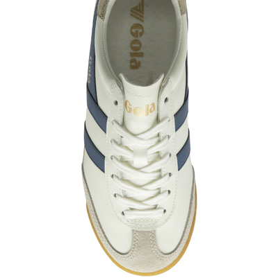 Gola Classics Ladies Torpedo Leather Trainers Off White/Moonlight/Gold