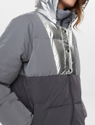 Numph Ladies Nutrisia New Jacket in Asphalt, Trisia Puffer Coat