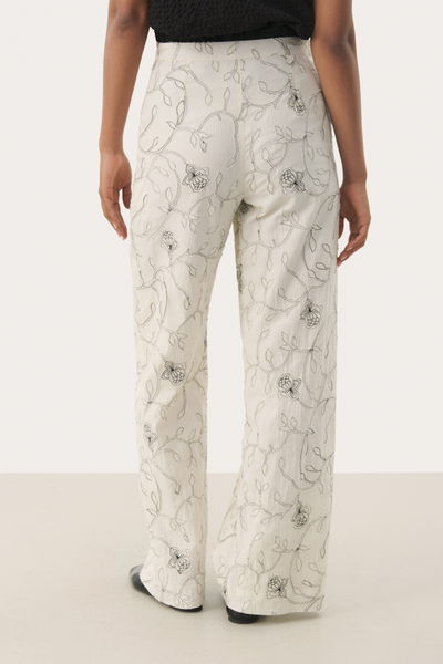 Part Two Ladies TrisjaPW Trousers In Black Stich On White, Trisja