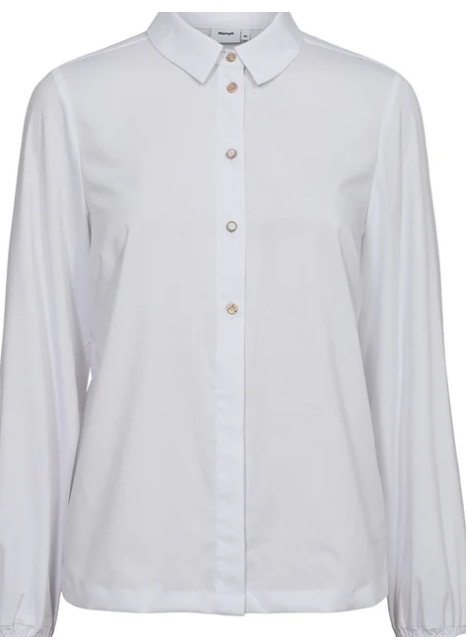 Numph NuTully Shirt In Bright White