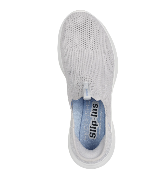 Skechers Ladies Trainers Ultra Flex 3.0- Easy Win Light Gray