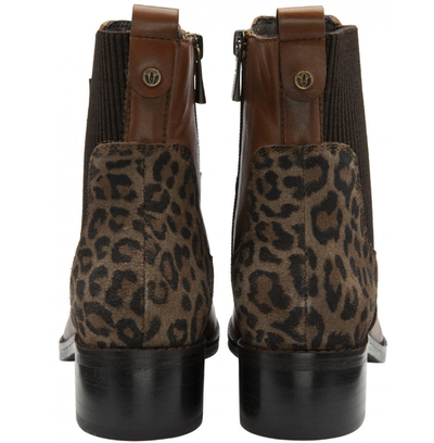 Lotus Ladies Ankle Boot ULB479 In Tan Leopard