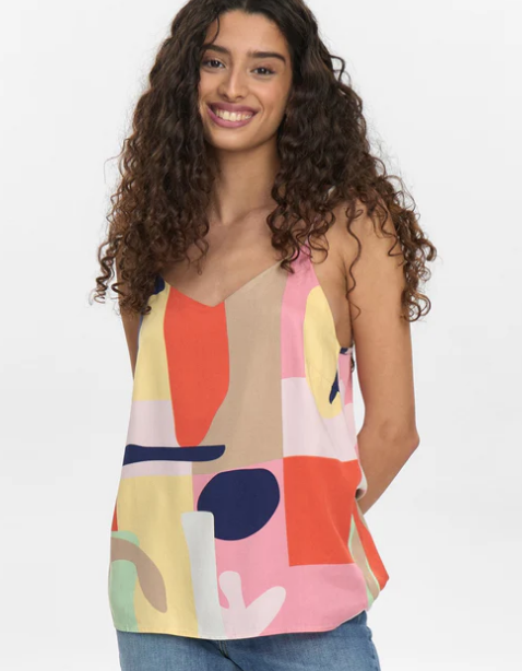 Numph Ladies NUUlrika Strap Top in Flamingo Pink, Ulrika