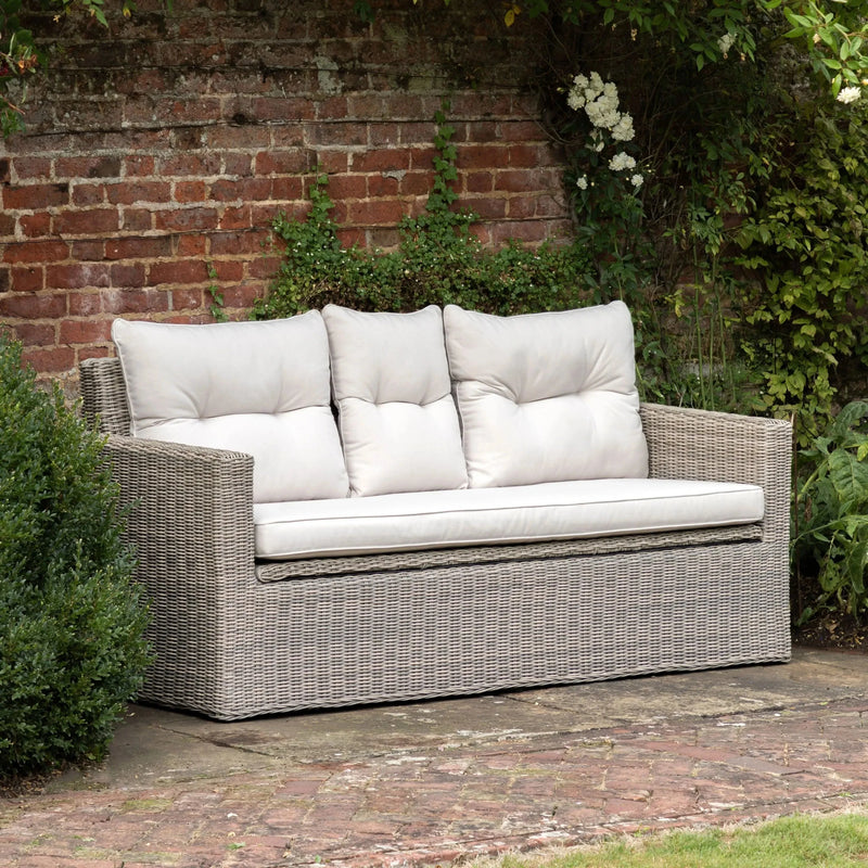 Porto 2 Seater Sofa With With Built In Outdoor Storage Box