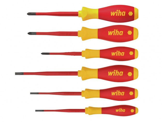 Wiha 38362 Softfinish® Electric Sl/Ph/Pzs Screwdriver Set, 6 Piece