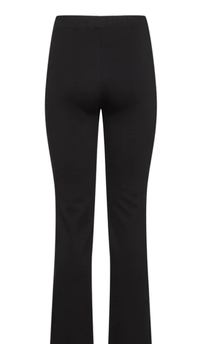 Numph Ladies NUWista Flare Leggings in Caviar, Wista