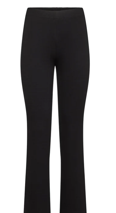 Numph Ladies NUWista Flare Leggings in Caviar, Wista