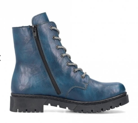 Rieker Y2440 Ladies Boots Blue