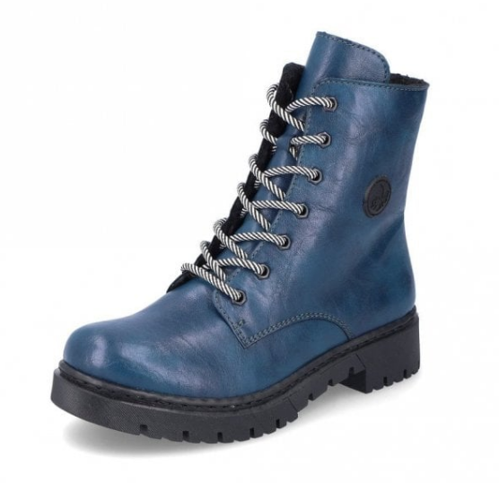 Rieker Y2440 Ladies Boots Blue