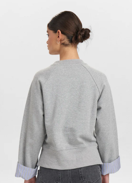 Numph Ladies Nuzari Sweatshirt Grey Morn