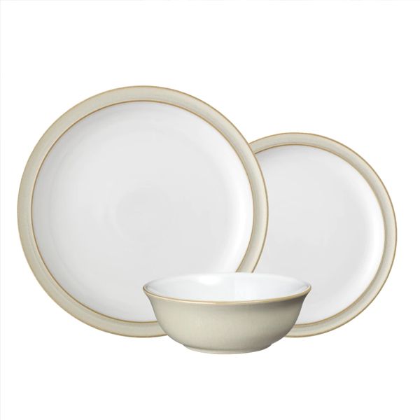 Denby Linen 12 Piece Dinner Set Boxed