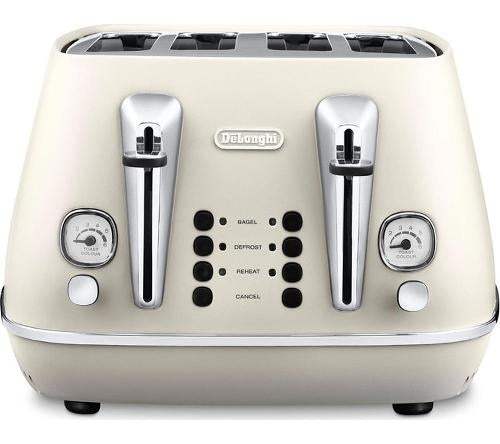 DeLonghi Distinta Toaster - Cream